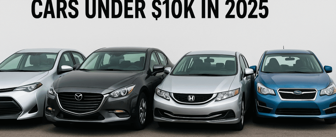 Top 10 Best Budget Used Cars Under $10K in 2025 (Reliable & Fuel Efficient)